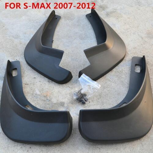 4PCS Mudguard For FORD S-MAX 2007 08 09 10 11 12 Fender mud flaps Car Accessories Set soft Plastic Splash Guards special fender