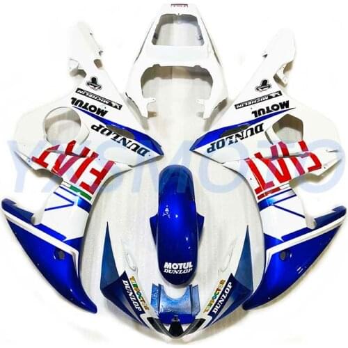 Brand new ABS mechanical injection molding fairings YZF-R6 2003 2004 white blue bodywork fairing kit YZF R6 yzfr6 03 04