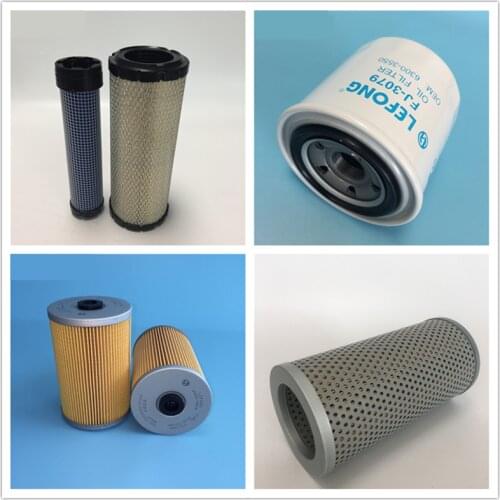For Yanmar VIO50 40 55-5 -1-2-2 AB Excavator Accessories Oil Filter Element Diesel Air Filter Element High Quality Accessories