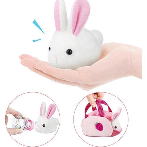 Kids Cute Plush Rabbit Toy Induction Sound Light Plush Doll Toy Pretend Play Develop Toy Hamster Chick Toys For Girls Children
