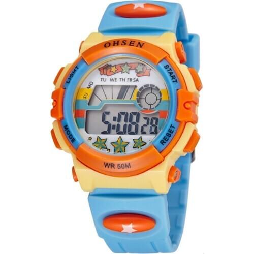 OHSEN Sport Student Children Watch Girls Watches kids Clock Child LED Digital Wristwatch Electronic WristWatch for Girl Boy Gift