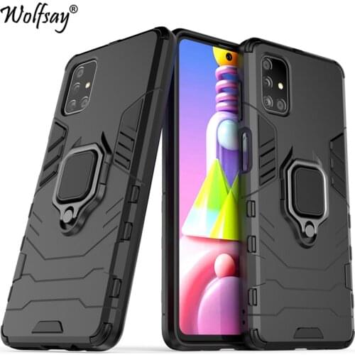 For Samsung Galaxy M51 Case Armor Magnetic Suction Stand Full Edge Back Cover For Samsung M51 Case Cover For Samsung M51 6.7inch