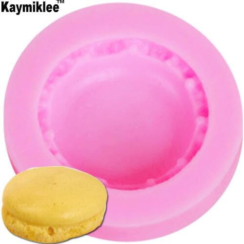 M411 Macaroon hamburger shape soap mold fondant cake molds soap chocolate mould for the kitchen baking 4.7*1.2cm