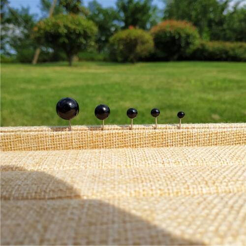 100 Pieces/lot Black Pearl Stud Earring Jewelry Accessories 4 5 6 8 12mm DIY Wholesale Ear Studs Findings & Components