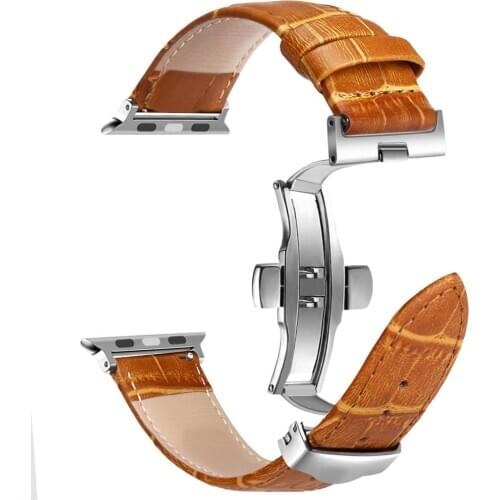 Leather Watchband for Apple Watch 6 5 4 SE Band Sport Leather Bracelet 42mm 38mm Strap For iwatch Series 3/2/1 Band