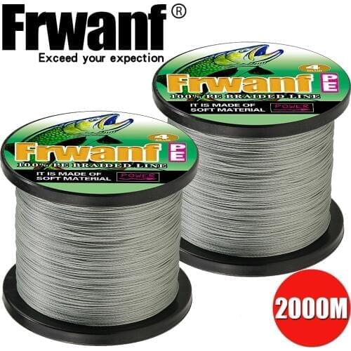 2000M 4 Strand Braided Fishing Line 0.1 0.55mm Super Strong 4Wire Multifilament Saltwater fishing Thread 6 10 20 30 50 80 100LB