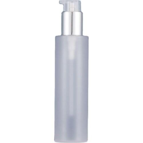 150ml frosted PET BOTTLE or plastic bottle shiny silver press pump foundation anti-UV serum/lotion/toner/emulsion packing