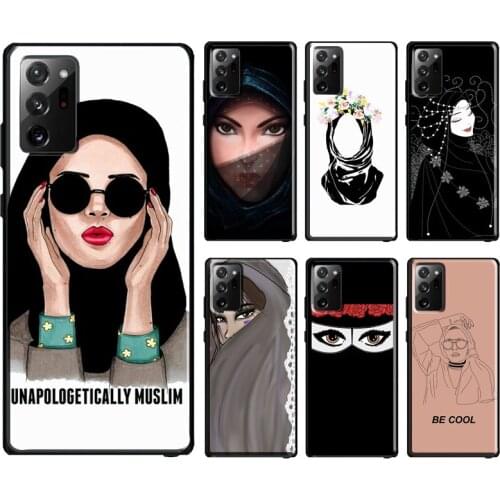 Muslim Hijab Girl Case For Samsung Galaxy S10 Plus S8 S9 S20 FE Note10 Plus Note9 Note20 S21 Ultra Cover Bag