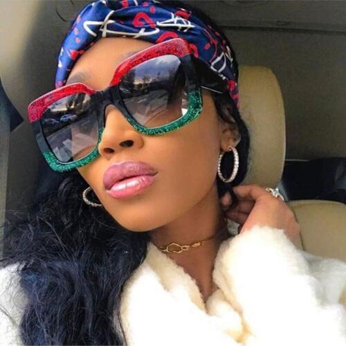 2020 Oversize Sunglasses For Women Brand Designer Retro Gradient Sun Glasses Red Green Plastic Shades Female Eyewear Gafas UV400