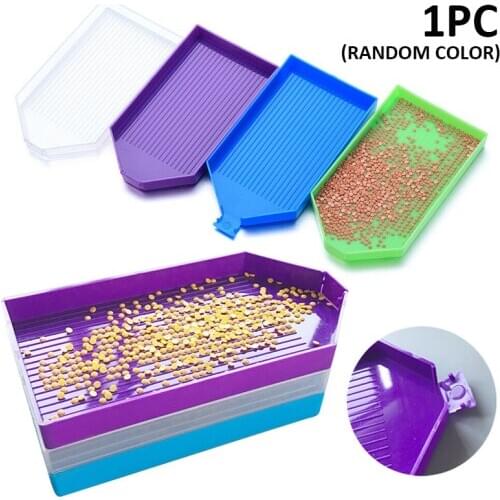 Plastic Diamond Painting Tray Big Drill Diamond Embroidery Plate Tray For DIY Handwork Diamond Painting Tools Accessories