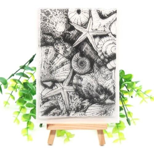 KSCRAFT Starfish Transparent Clear Silicone Stamps for DIY Scrapbooking/Card Making/Kids Crafts Fun Decoration Supplies