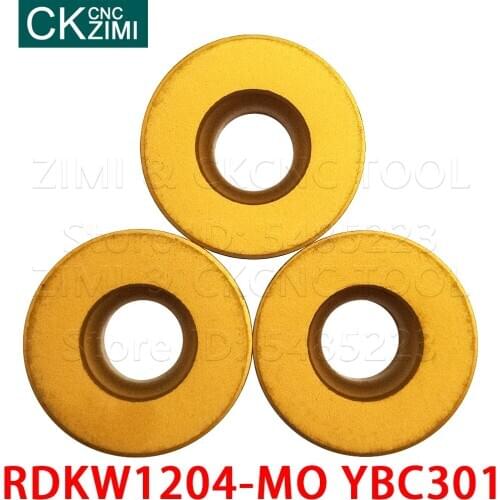 RDKW1204-MO YBC301 RDKW 1204 MO YBC301 Carbide insert circular indexable profile milling inserts CNC Metal lathe tools for steel