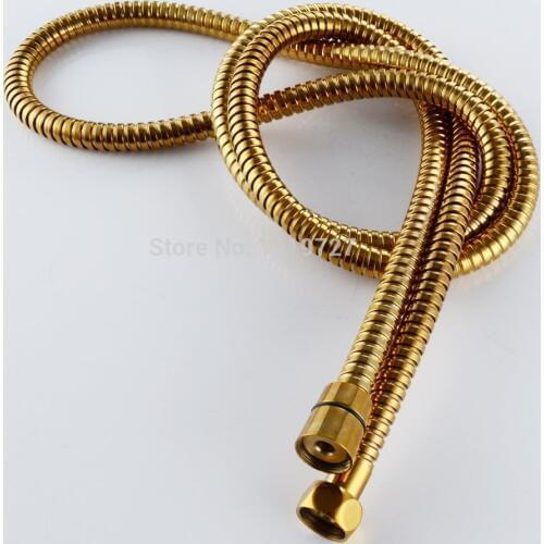 Gold Brushed Nickel Chrome ORB Chrome Stainless Steel 1.5M Replacement Flexible Handheld Shower Hose For Bath Shower Promotion