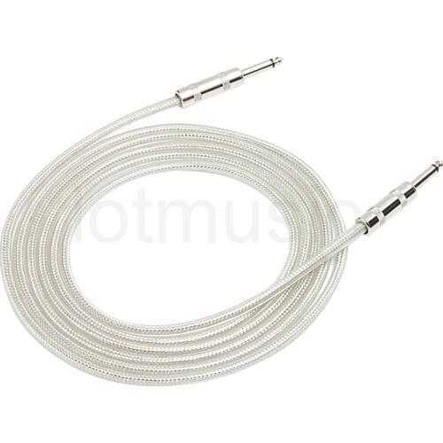 Kmise Guitar Instrument Cable Cord Straight 10ft OFC Braided Low Noise for Electric Guitar