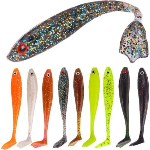 1PC Fishing Lure Soft Bait 8.4cm 5g Soft Worm Silicone Bait Swimbait Bass Shad Wobbler Artificial Tackle Minnow Fishing Tackle