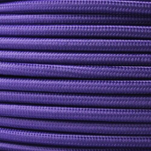 10 meters Purple 2 Wire 0.75mm2 Textile Electrical Wire Color Braided Wire Fabric Covered Electrical Power Cord Wire Cable