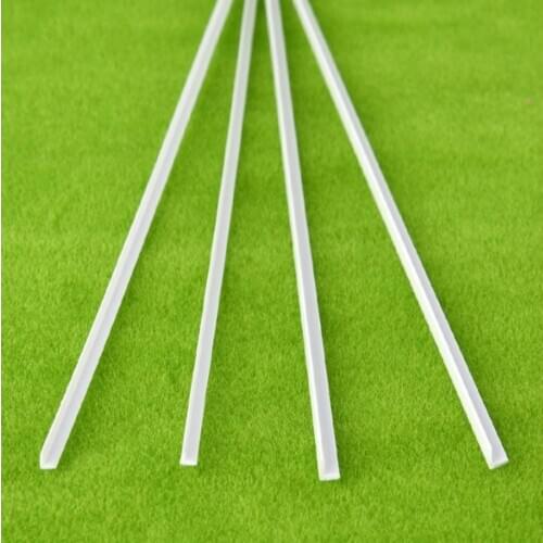 100pcs/lot Scale ABS Smooth L-shape Special Shape Dia 3.0*3.0mm Length 50cm Bar For Architectural Model Layout Making Materials