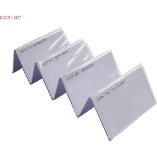100pcs LF RFID Cards 125KHz EM4100 TK4100 Smart Card Proximity RFID Tag IC card ID smart card for Access control