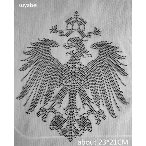 2pc/lot Lovely animal flatback rhinestones sticker hot fix rhinestone motif designs iron on design rhinestone applique patch