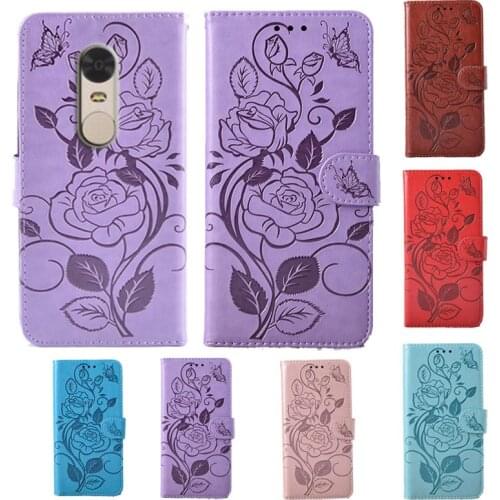 For Xiaomi Redmi 5 Plus Fashion 3D Flower Flip Leather Wallet Phone Case For Xiaomi Redmi Note 4 4X Phone cover card slot