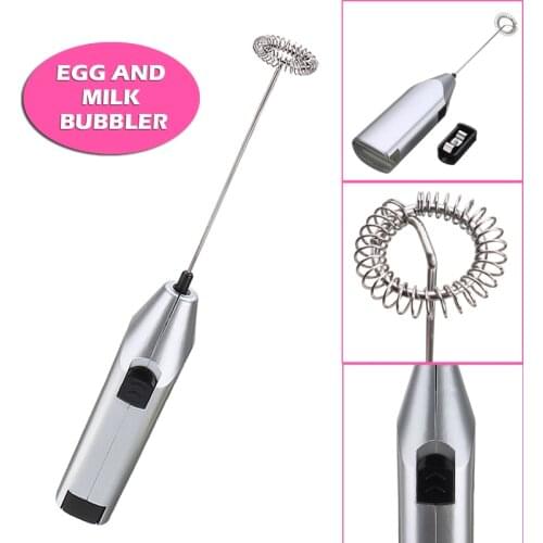 Electric Milk Frother Hand Milk Foamer Eggbeater Kitchen Whisk Mixer for Coffee Egg Drink