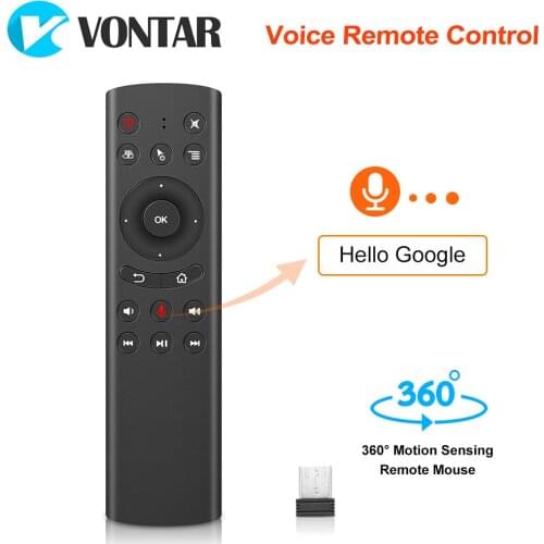 G20S Voice Remote Control 2.4G Wireless Mini Keyboard G20 Air Mouse Microphone for Android TV Box 8.1 T9 H96 MAX x96mini PC