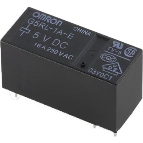 HOT 12V relay G5RL-1A-E-5VDC G5RL 1A E 5VDC G5RL1AE5VDC A set of normally open DC5V 5VDC 5V 16A 6PIN