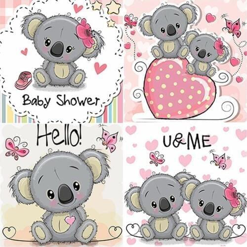 DIY Diamond Painting Cartoon Mosaic Full Square Drill Diamond Embroidery Cross Stitch Koala Rhinestones Decoration Home