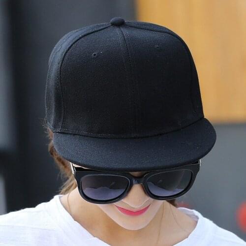 Personalized Baseball Cap Men and Women Summer Hip-hop Hat Flat Brim Hat Light Board Solid Color Cap Outdoor SA733