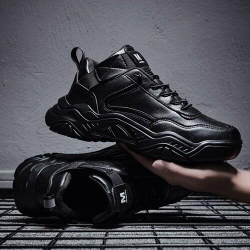 New mens shoes summer casual fashion mesh sneakers youth old shoes leather waterproof running shoes