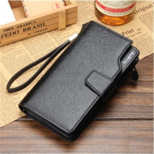 Men Wallets Long Style High Quality Card Holder Male Purse Zipper Large Capacity Brand PU Leather Wallet For Men