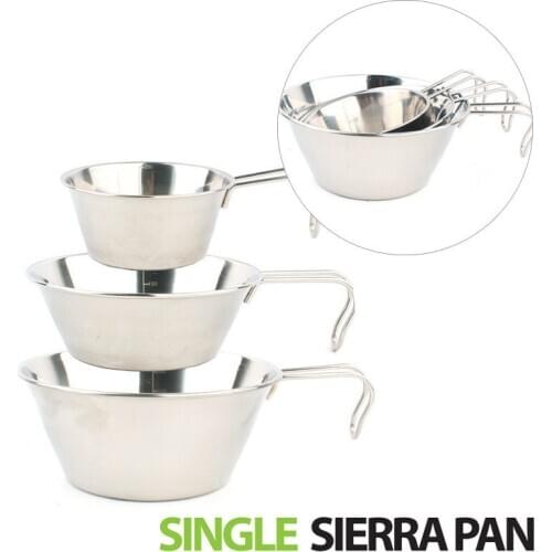 Camping Stainless Steel Bowl Cup Outdoor Cooking Set Folding Hiking Dish Set Camping Cookware Dinnerware Bowls For Backpacking