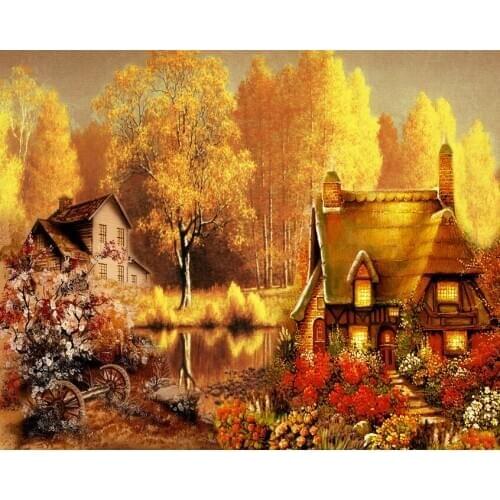 A3737 11CT/14CT/18CT/25CT/28CT tree patterns Counted Cross Stitch DIY Cross Stitch Kits Embroidery Needlework Sets