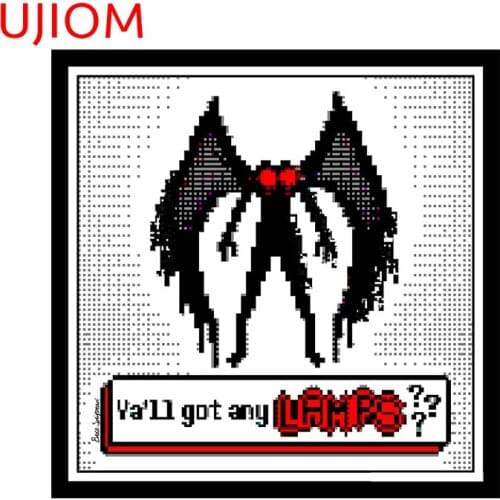UJIOM Mothman Sticker Wall Stickers Home Office Decor Wallpaper Room Decals Switch Panel Mural Art Home Decoration Proof Sticker