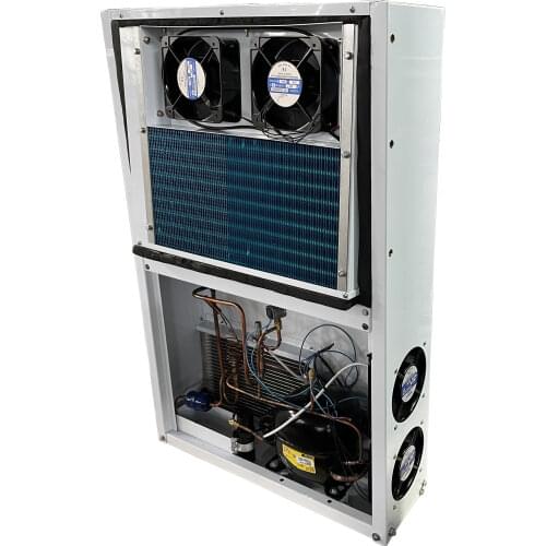 Floor standing all-in-one refrigeration plant can be with WIFI module to group network (central control) to regulate capacities