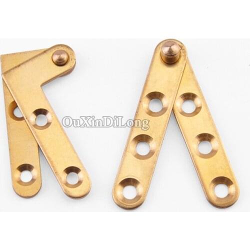 Brand New 5Pairs Pure Brass Invisible Hidden Furntiure Hinges 360 Degree Swivel Insert Door Pivot Hinges Install Up and Down