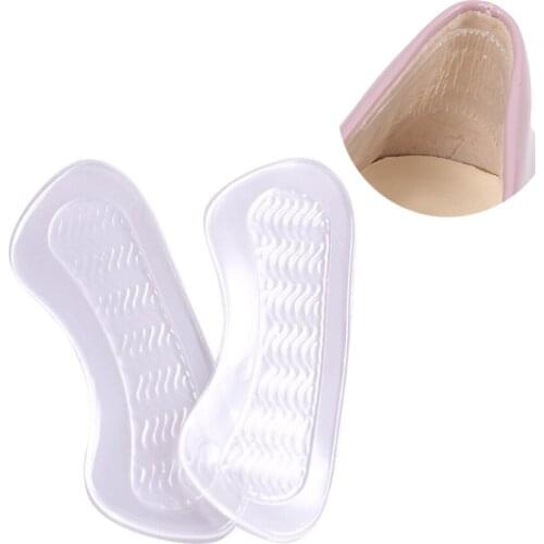 1Pairs Rearfoot Invisible Silicone Anti-Slip High Heel Cushions Heel Back Liner Grips Shoes Silicone Insoles Shoe Inserts