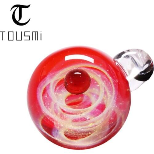 Tousmi 2019 New Design Galaxy Necklace Handmade Glass Universe Pendant Solar System Planet Necklace Nebula Pendant