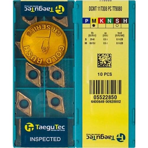 Original DCMT11T308-PC TT9080 Inner Round Milling Tool CNC lathe Tools Turning Inserts