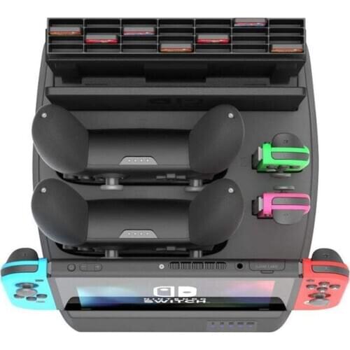 Charging Display Stand for Nintendo Switch Charging Dock and game holder for Switch Console, Joy-Con Controllers, Switch Pro Con