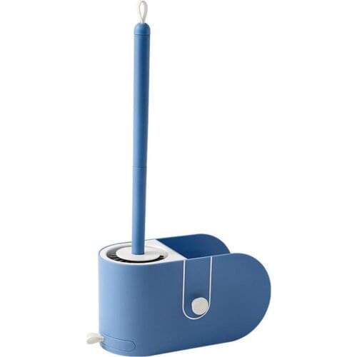 Toilet Bowl Brush Punch Free Space-saving 3 Colors Closet Bowl Cleaning Brushes Shelf for Home Storage Rack Bathroom Accessories