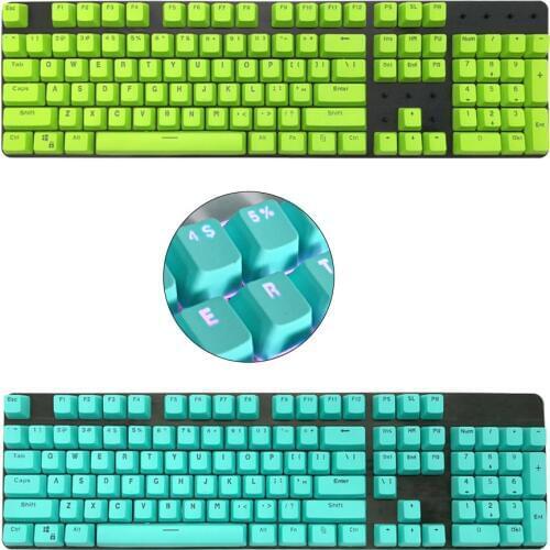 Translucent Double Shot PBT 104 KeyCaps Backlit For Cherry MX Keyboard Switch
