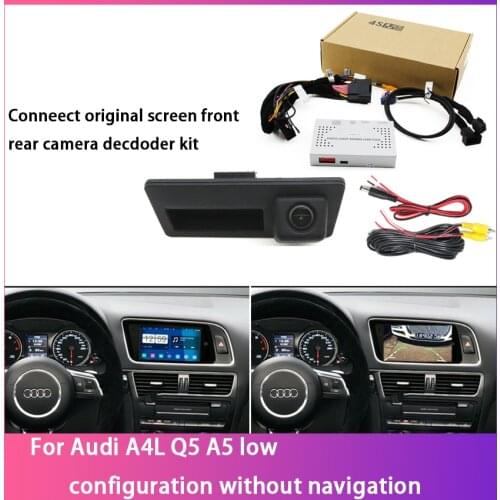 For Audi A4L Q5 A5 low configuration without navigation Reverse Camera Interface Decoder CCD Full HD Rear View Backup Camera