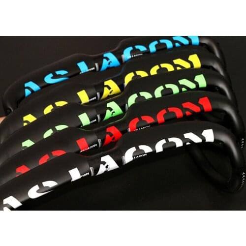Newest 5 colors ASIACOM Road bike matt UD full carbon fibre bicycle handlebars internal cables 31.8*400/420/440mm Free Shipping