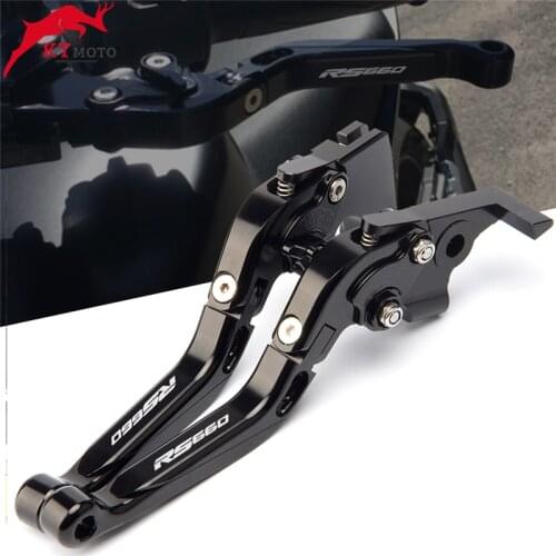For Aprilia RS660 Tuono 660 2020-2021 Handle Brake Clutch Motorcycle Accessories Folding Brake Clutch Levers With logo "RS660