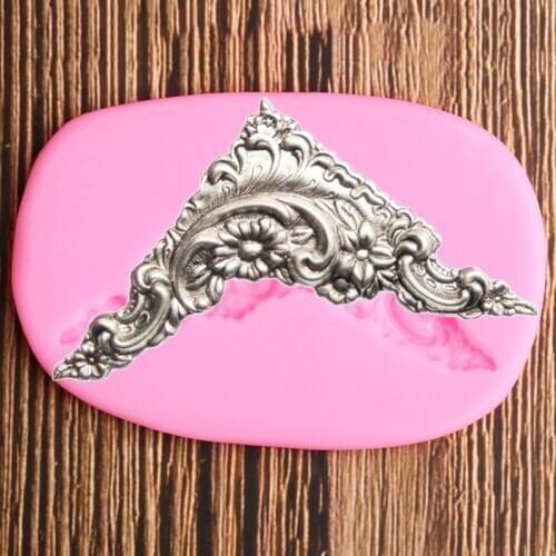 Sugarcraft Cake Border Silicone Molds Flower Relief Fondant Mould Cake Decorating Tools Clay Candy Chocolate Gumpaste Mold