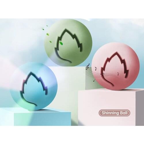 Smart Cat Toys Interactive Mint Balls Catnip Training Toy Pet Playing Bell Ball Pet Squeaky Led For Cats Supplies Accessories