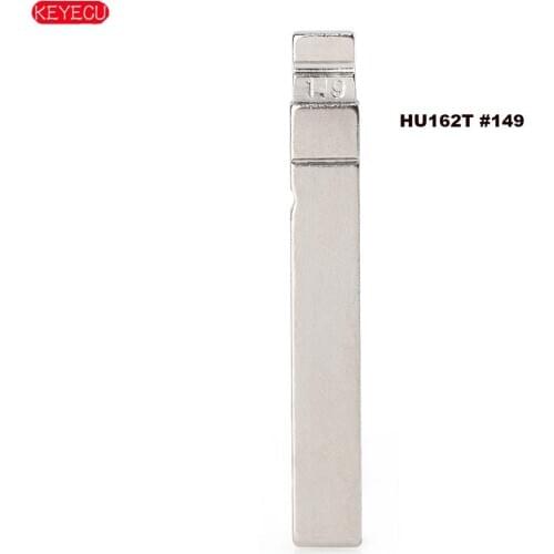 KEYECU 10PCS/Lot HU162T #149 Universal Remote Key Blade for VW MQB