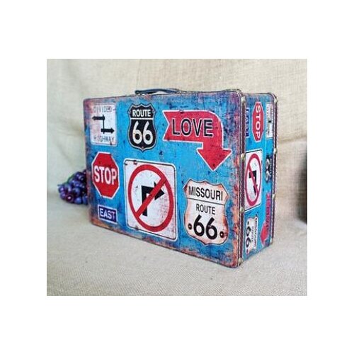 British style vintage model British vintage leather box antique wooden box home decoration photography pro props factory direct