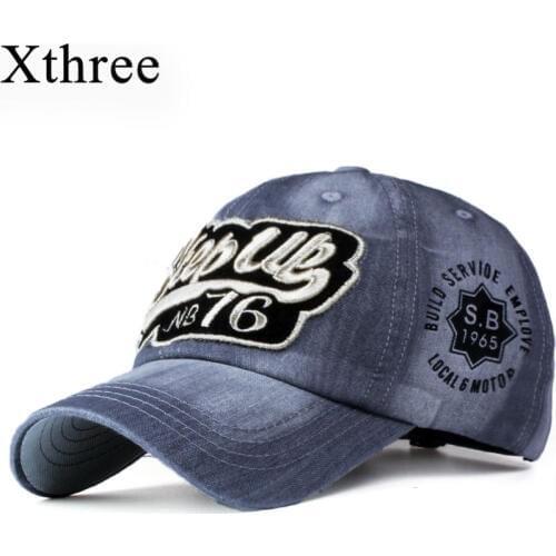 Xthree ritzy jeans baseball caps fashion snapback cap cap hat for men and women hat gorras casquette